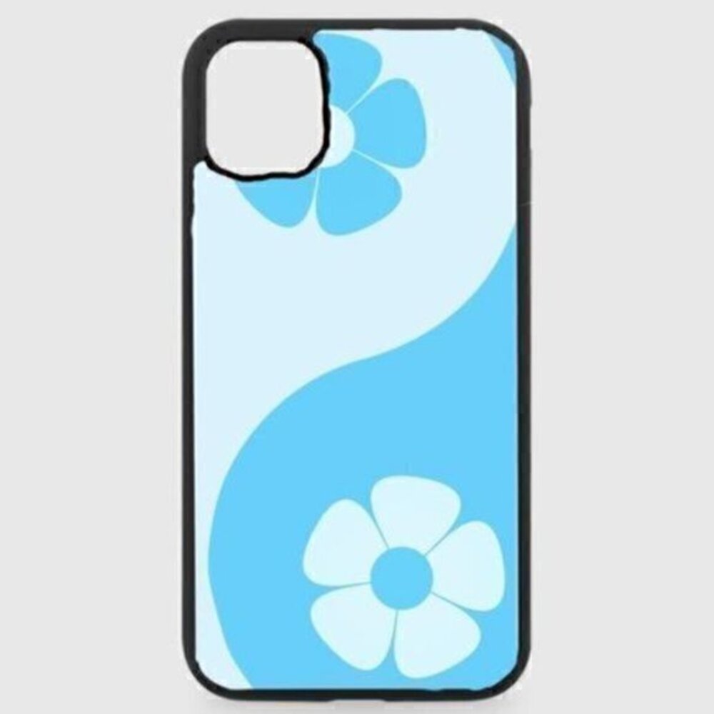 LIGHT Blue Flower Yin Yang Phone Case